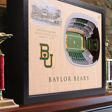 Baylor Bears 25-Layer StadiumViews 3D Wall Art