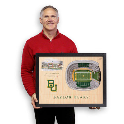 Baylor Bears 25-Layer StadiumViews 3D Wall Art