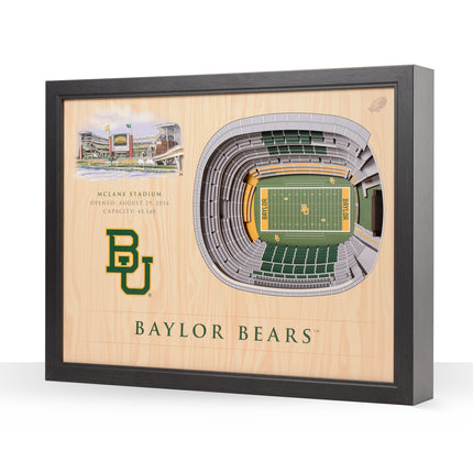 Baylor Bears 25-Layer StadiumViews 3D Wall Art