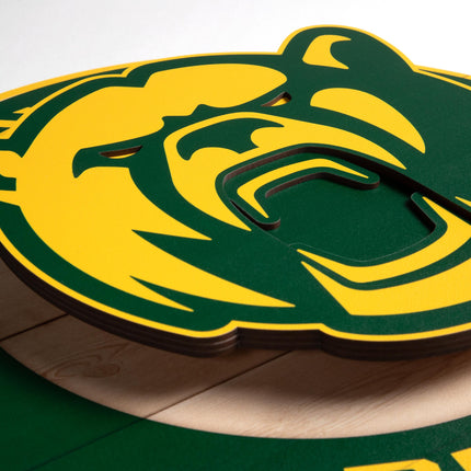 Baylor Bears 3DX Circle Backer Wall Art