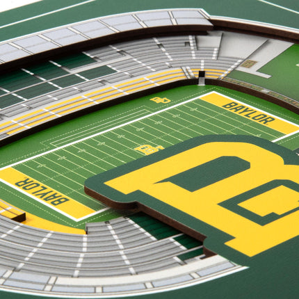 Baylor Bears 3D StadiumView Wall Art 12x12