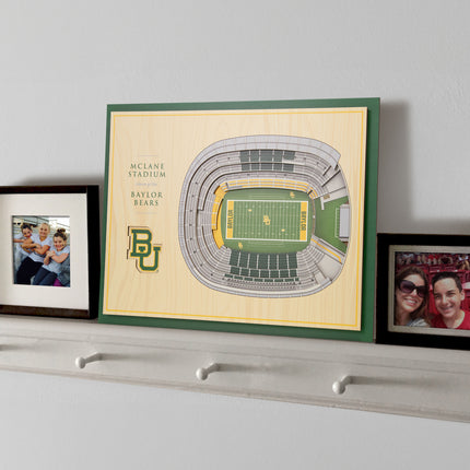Baylor Bears 5-Layer 3D StadiumView Wall Art