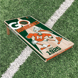 Miami Hurricanes Cornhole Boards 2x4 (Officially Licensed)