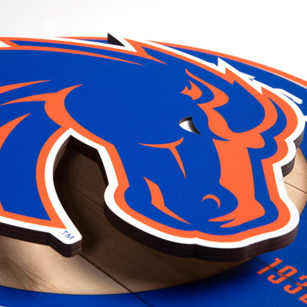 Boise State Broncos 3DX Circle Backer Wall Art