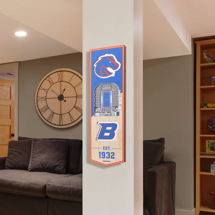 Boise State Broncos 3D Stadium 6x19 Banners