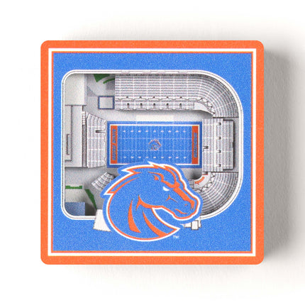 Boise State Broncos 3D StadiumView Magnets