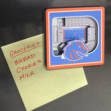Boise State Broncos 3D StadiumView Magnets