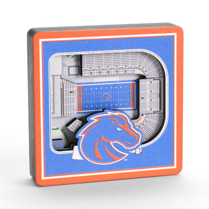 Boise State Broncos 3D StadiumView Magnets