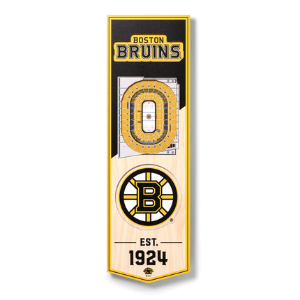 Boston Bruins 3D Stadium 6x19 Banners