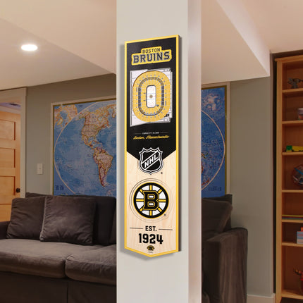 Boston Bruins 8x32 3D Stadium Banner