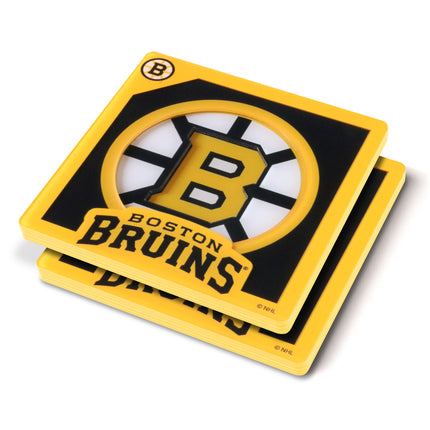 Boston Bruins 3D Logo Series Coasters