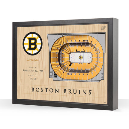Boston Bruins 25 Layer Arena Art