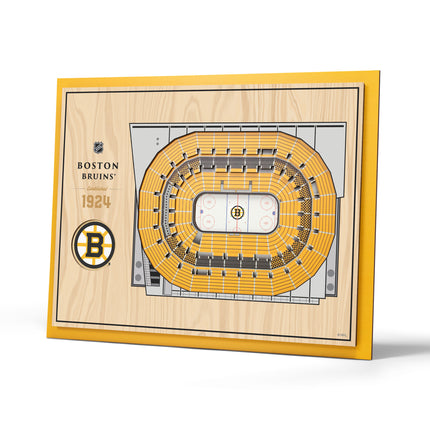 Boston Bruins 5-Layer 3D StadiumView Wall Art