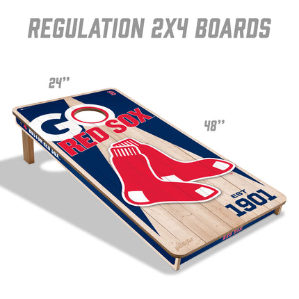 Boston Red Sox Cornhole Boards 2x4