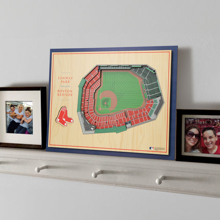 Boston Red Sox 5-Layer 3D StadiumView Wall Art