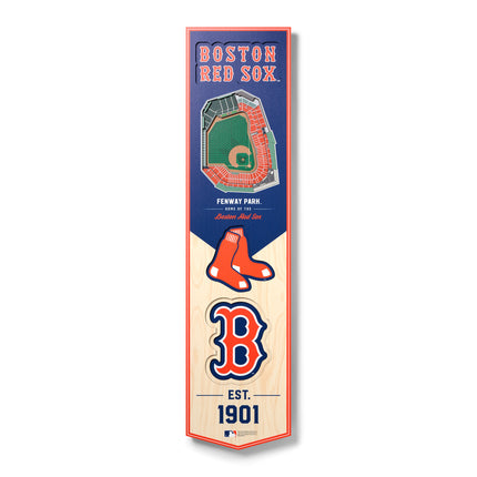 Boston Red Sox 8x32 3D Stadium Banner