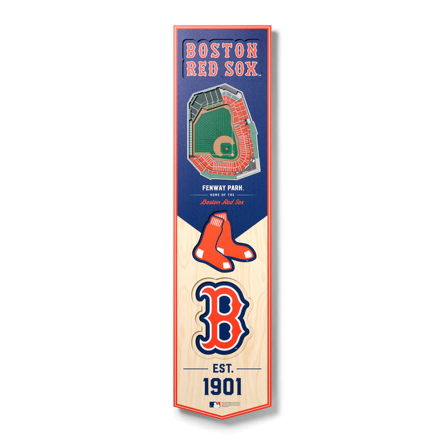 Boston Red Sox 8x32 3D Stadium Banner