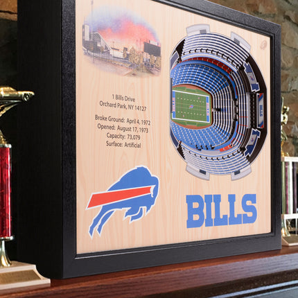 Buffalo Bills 25 Layer Stadium Art