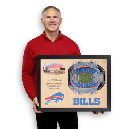 Buffalo Bills 25 Layer Stadium Art
