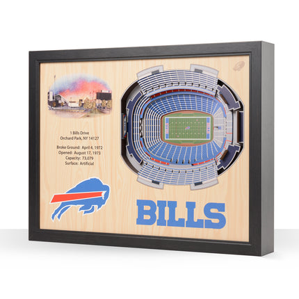 Buffalo Bills 25 Layer Stadium Art
