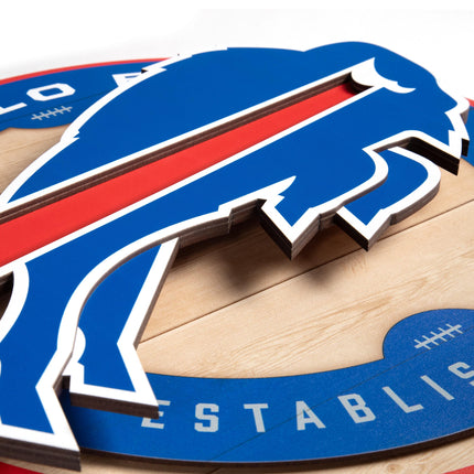 Buffalo Bills 3DX Circle Backer Wall Art