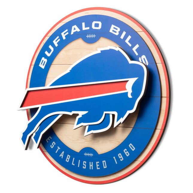 Buffalo Bills 3DX Circle Backer Wall Art