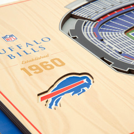 Buffalo Bills 5-Layer 3D StadiumView Wall Art