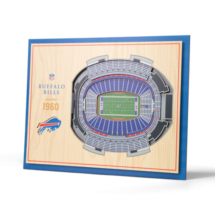 Buffalo Bills 5-Layer 3D StadiumView Wall Art