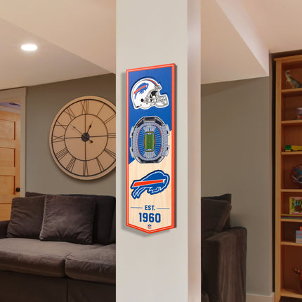 Buffalo Bills 3D Stadium 6x19 Banners