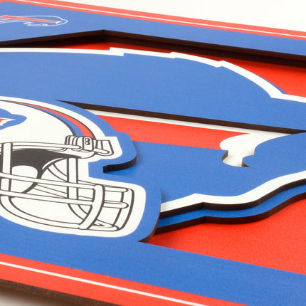 Buffalo Bills 3D Logo Series Wall Art - 12x12