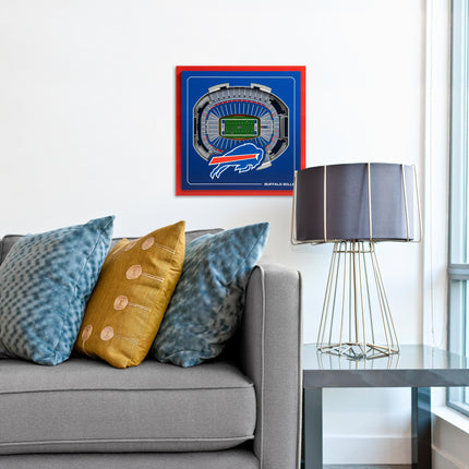 Buffalo Bills 3D StadiumView Wall Art 12x12