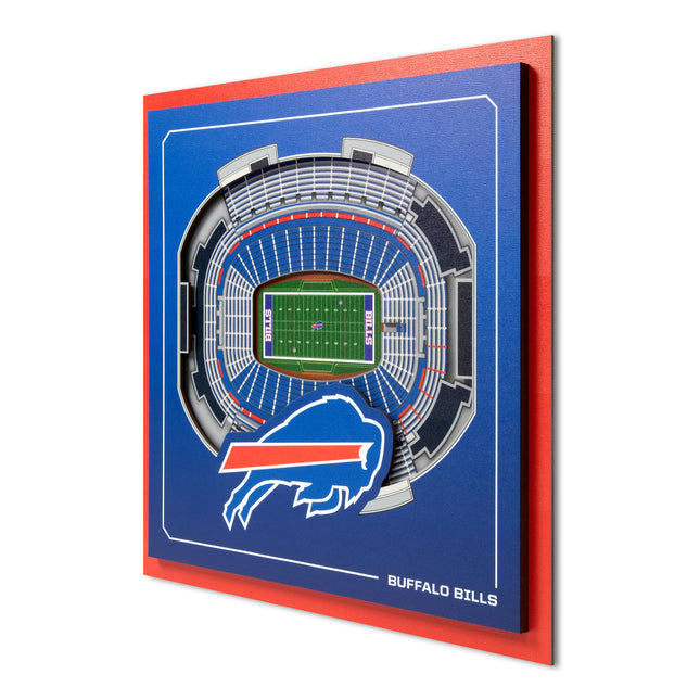 Buffalo Bills 3D StadiumView Wall Art 12x12