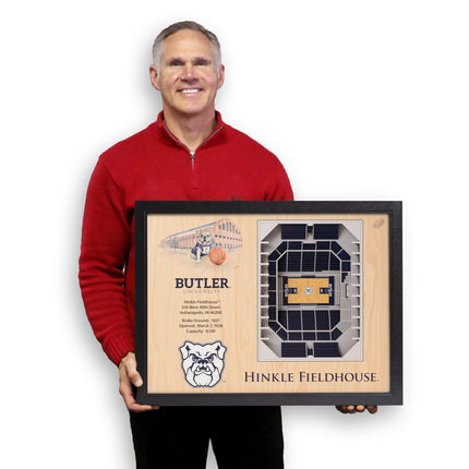 Butler Bulldogs 25-Layer StadiumViews 3D Wall Art