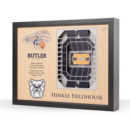Butler Bulldogs 25-Layer StadiumViews 3D Wall Art