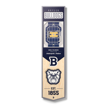 Butler Bulldogs 8x32 3D Stadium Banner