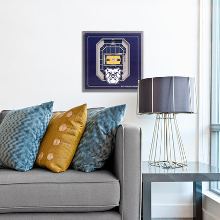 Butler Bulldogs 3D StadiumView Wall Art 12x12