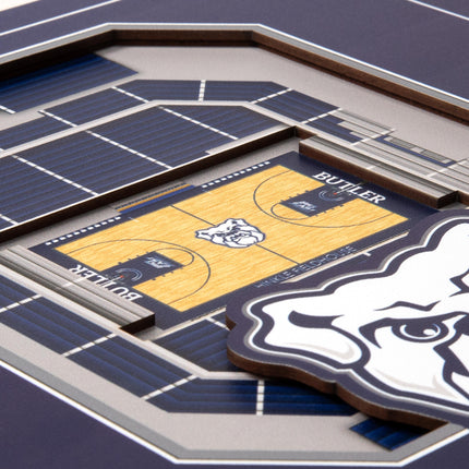 Butler Bulldogs 3D StadiumView Wall Art 12x12