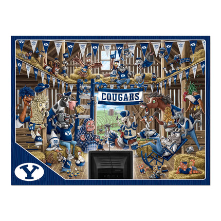 BYU Cougars Barnyard Fans Puzzle - 500 PC