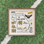 Load image into Gallery viewer, Kennesaw State Owls Artwork | Kennesaw State Owls Wall Art (Officially Licensed)Square
