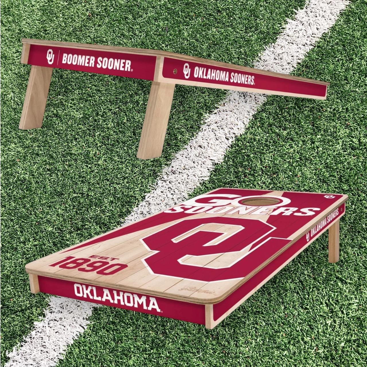 Oklahoma Sooners Cornhole Boards 2x4 (Officially Licensed)