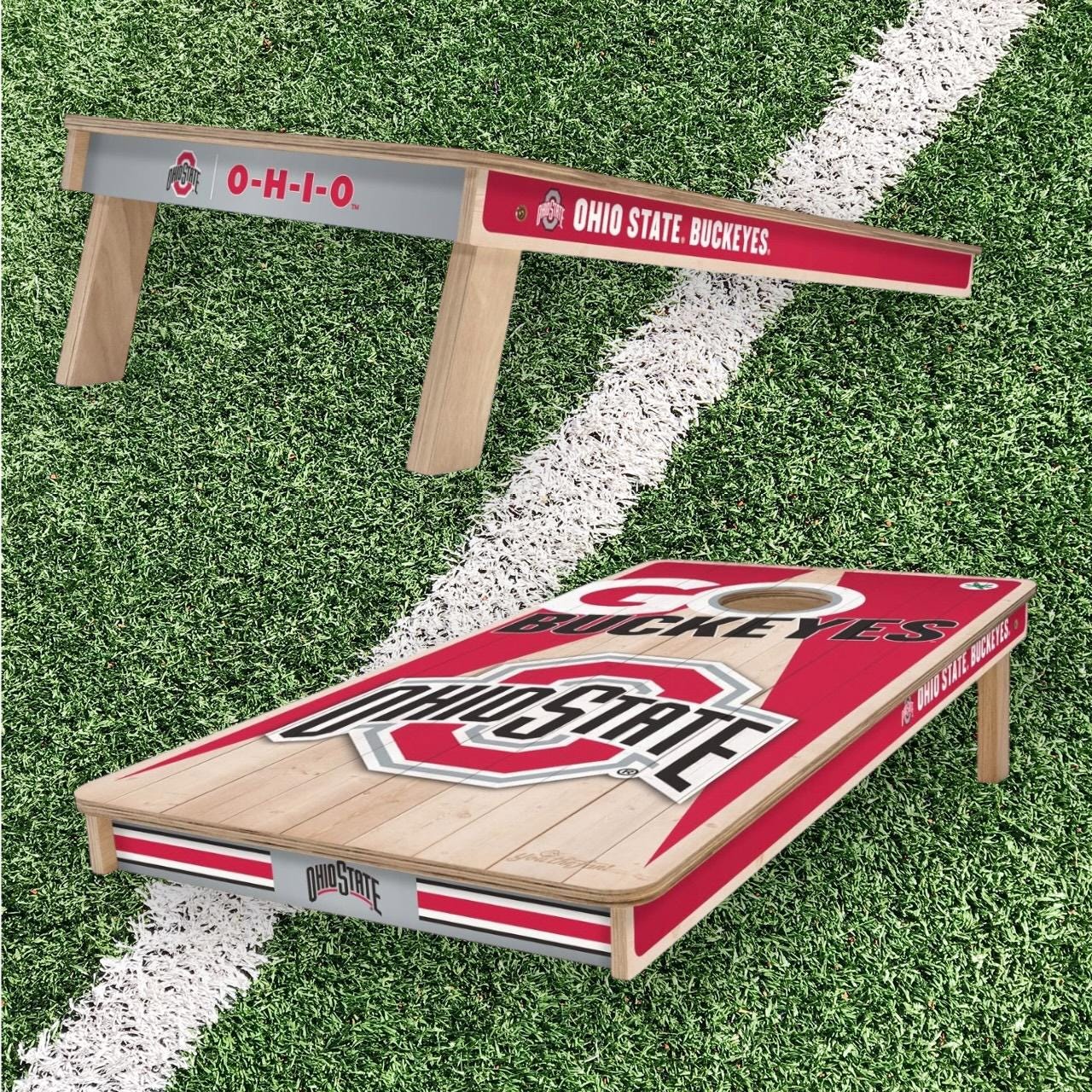 Ohio State Buckeyes Cornhole Boards 2x4 (Officially Licensed)