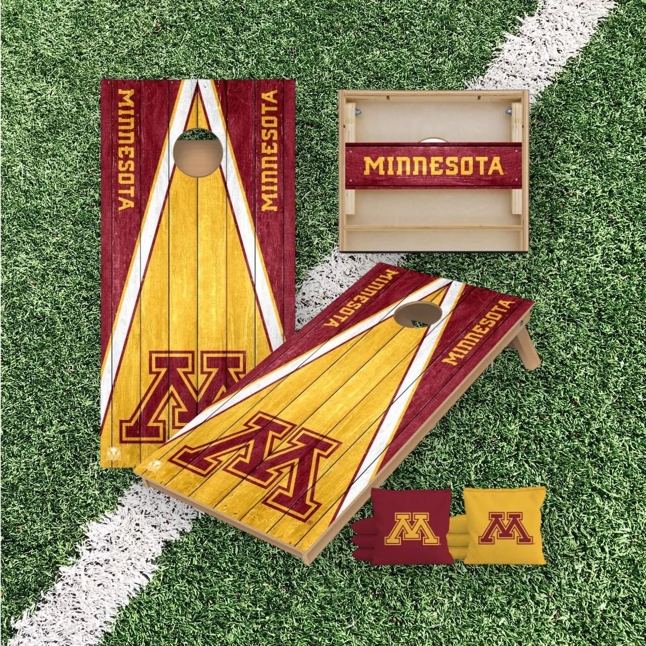 Minnesota Gophers Cornhole Boards 2x4 | Officially Licensed