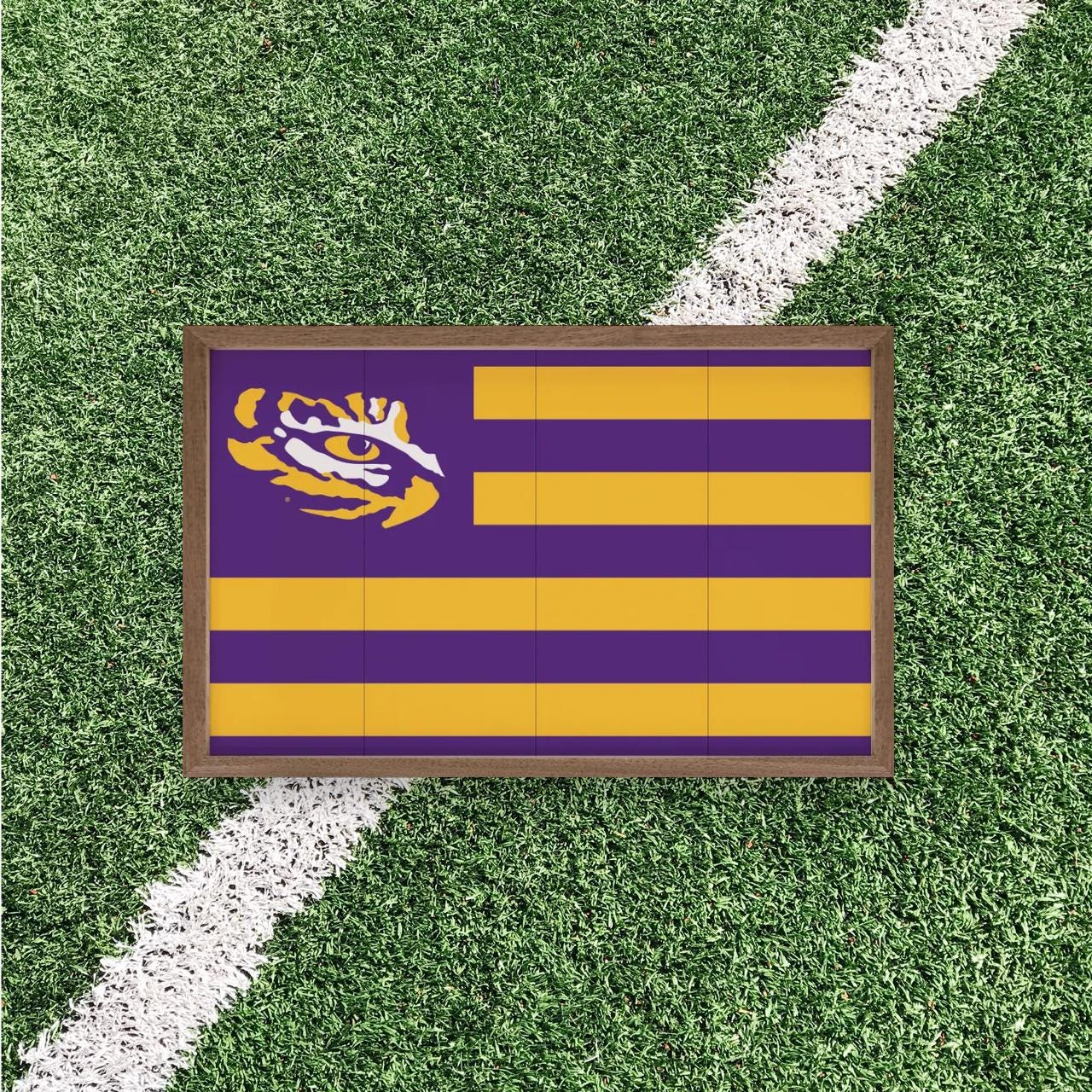 LSU Tigers Artwork | LSU Tigers Wall Art (Officially Licensed) Block