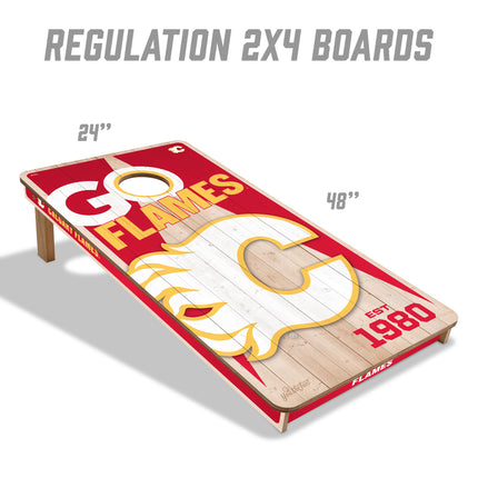 Calgary Flames 2x4 Cornhole