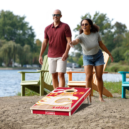 Calgary Flames 2x4 Cornhole