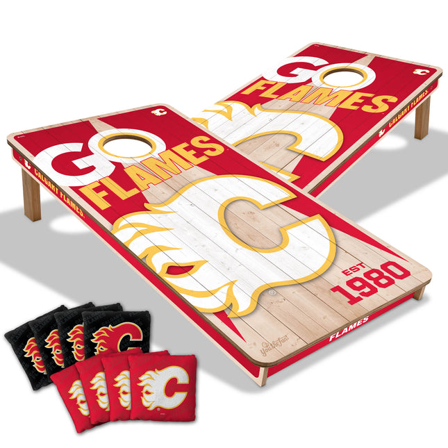 Calgary Flames 2x4 Cornhole