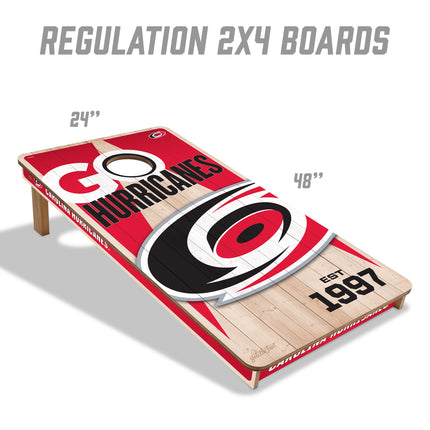 Carolina Hurricanes 2x4 Cornhole