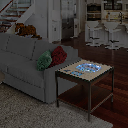 Carolina Panthers 25 Layer Stadium View Lighted End Table