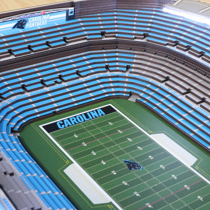 Carolina Panthers 25 Layer Stadium View Lighted End Table