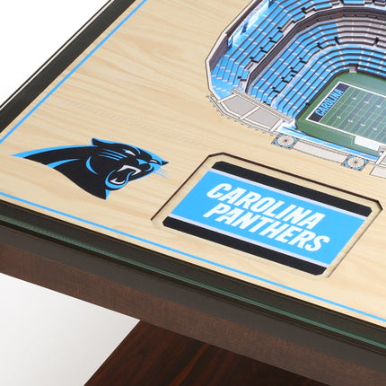 Carolina Panthers 25 Layer Stadium View Lighted End Table